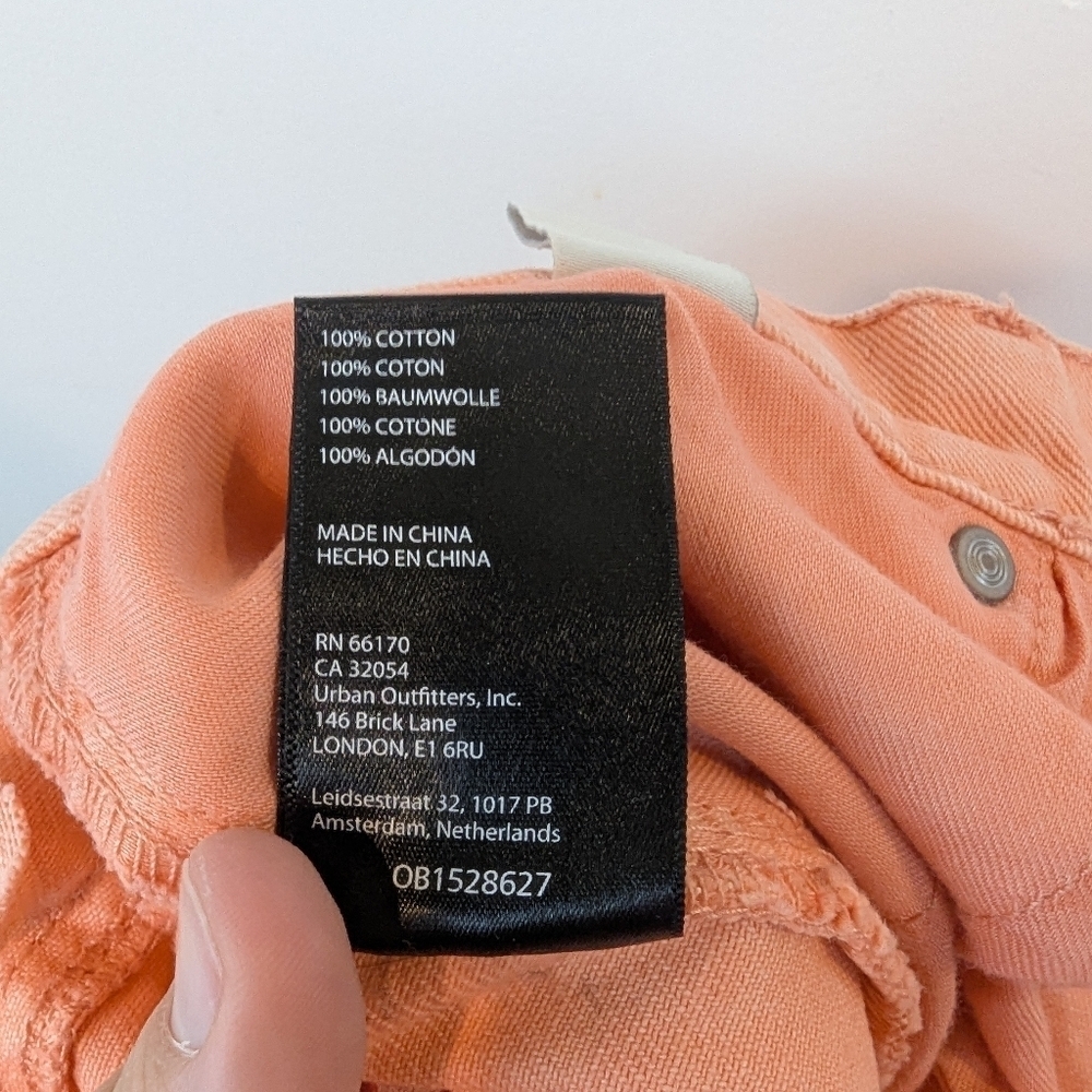 Urban Outfitters BDG Low A-Wide Orange Jeans, Sz 31 - Picture 8 of 8